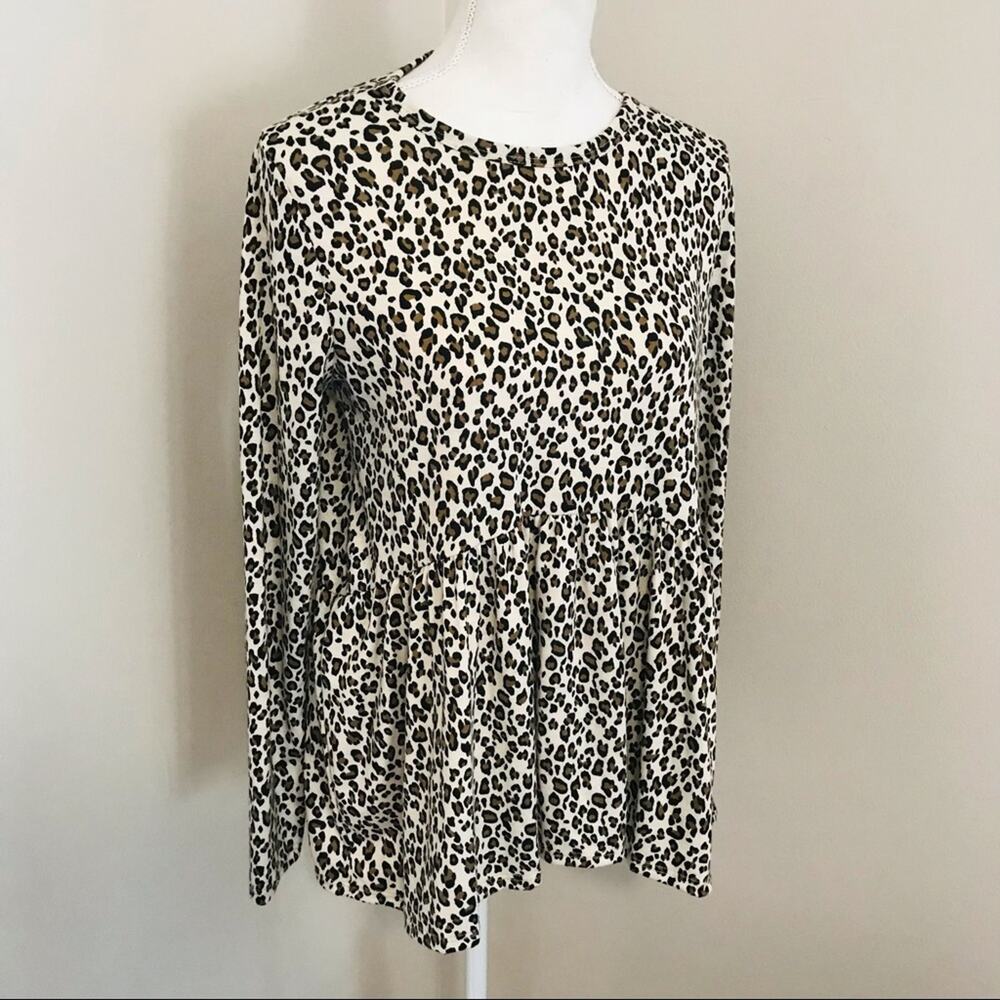 Gaze Long Sleeve Peplum Top